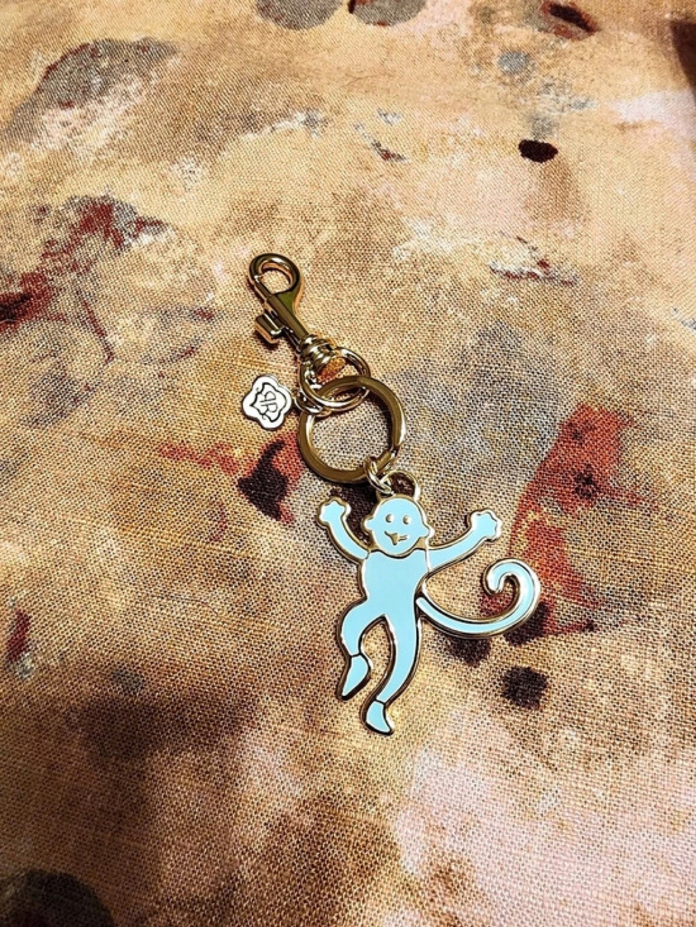 Roller Rabbit Monkey Keychain Charm - Picture 2 of 2